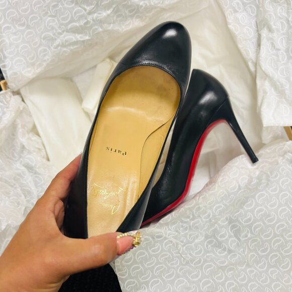 Christian Louboutin Black and Red Women's Shoes - Picture 5 of 10